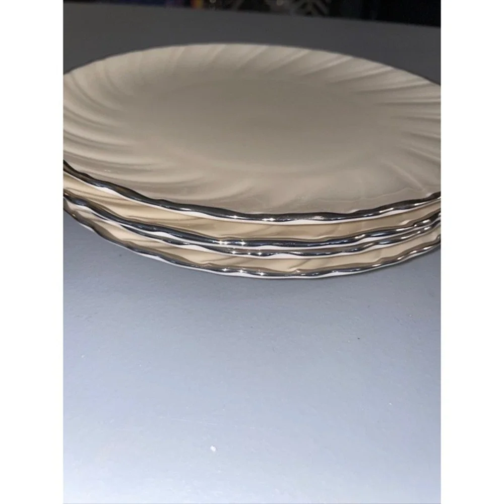 LenoxWeatherly By China Swirled Platinum Trim Pick Your Pieces Used Set Of 4